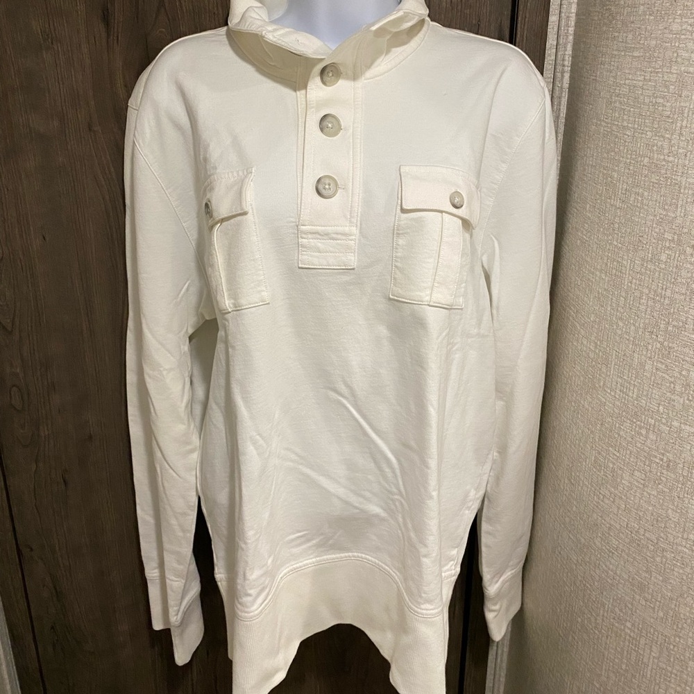 Club Monaco Long Sleeve Houston Military Pullover Size M